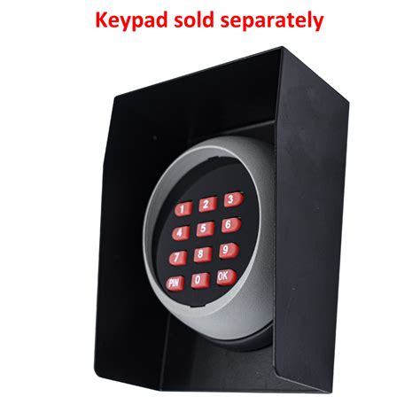 metal box for keypad lm169|ALEKO Keypad Security Box, Metal Keypad Box for .